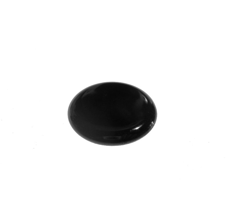Piattello smaltato nero spartifiamma centrale corona 3.5 Ilve Smalvic