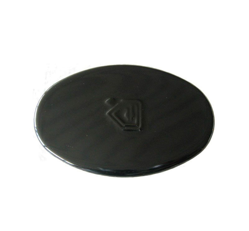 Piattello smaltato nero ovale Ariston Indesit Whirlpool 8.7 cm C00082153