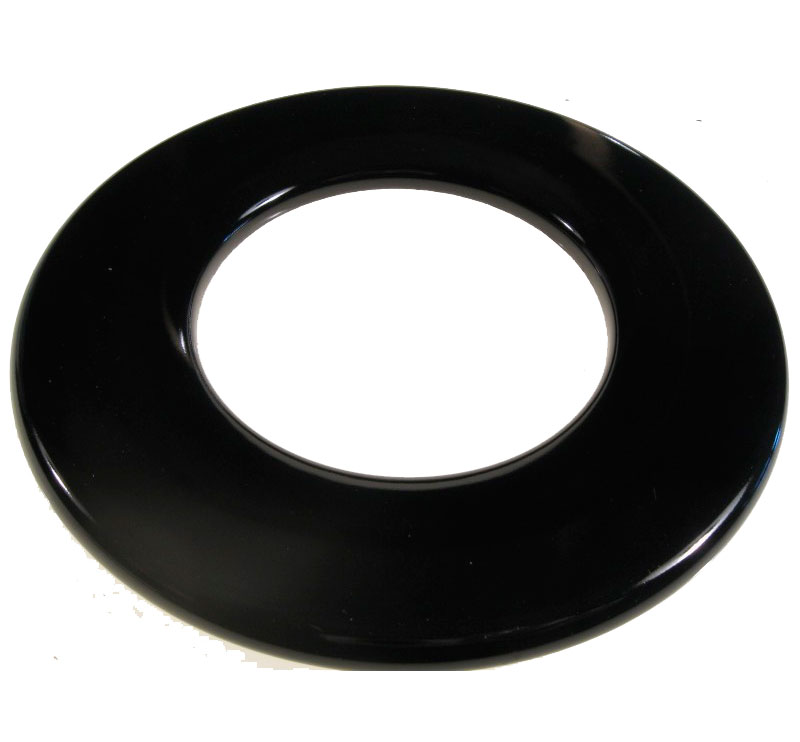 Piattello corona smaltato nero Onofri Ignis Whirlpool Franke 13.2 cm