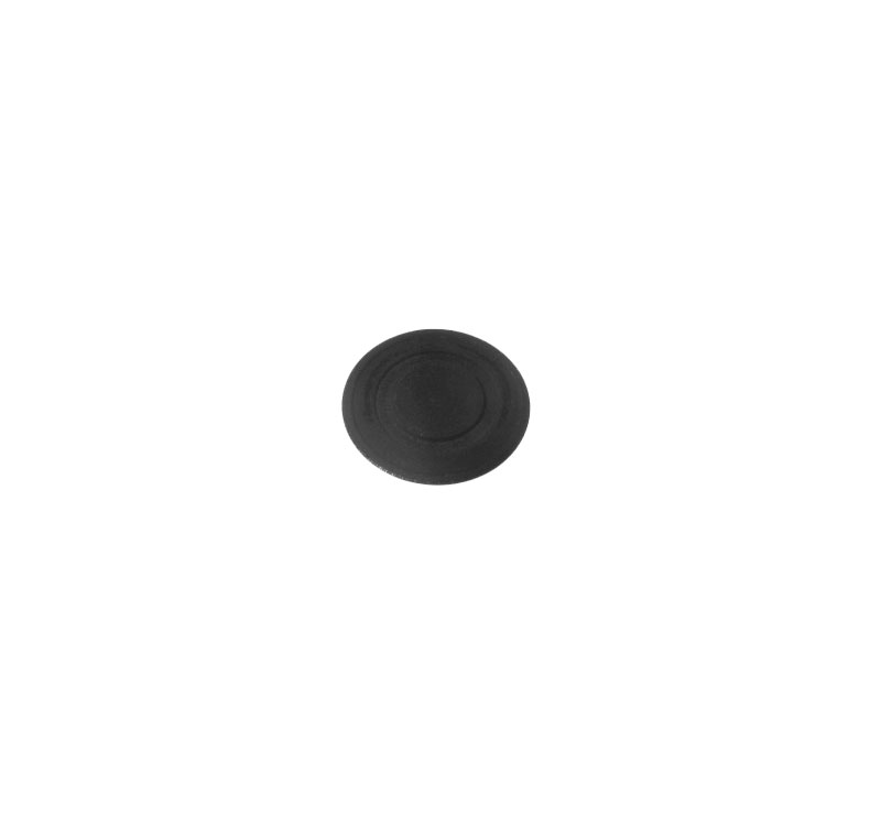 Piattello centrale smaltato nero per corona Ariston Hotpoint Indesit 3.6 cm