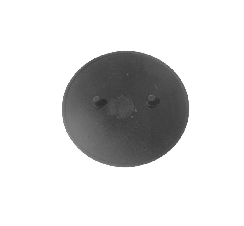 Piattello smaltato nero semi rapido Ignis Whirlpool 7.5 cm