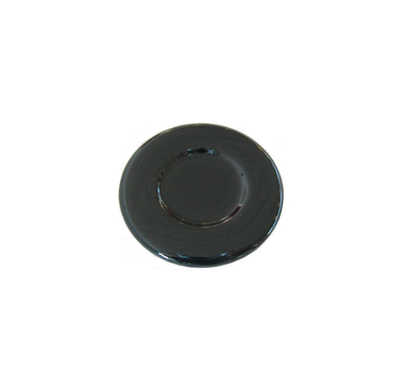 Piattello smaltato nero ausiliario Bompani 4.7 cm