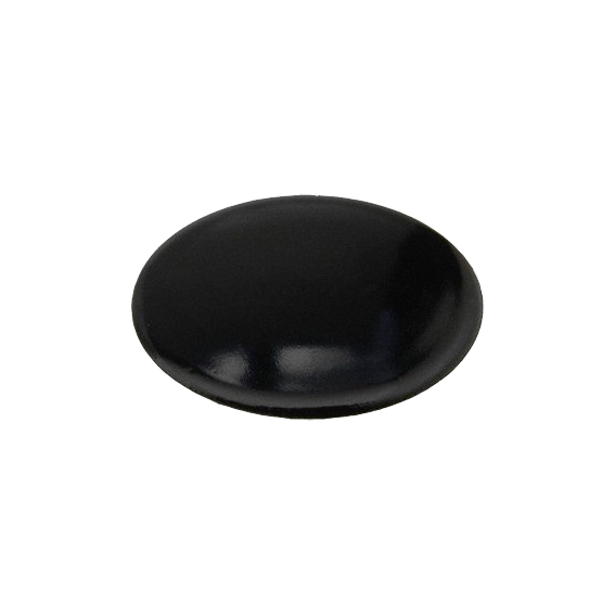 Piattello smaltato nero semi rapido adattabile Ariston Merloni Samet Indesit 6 cm
