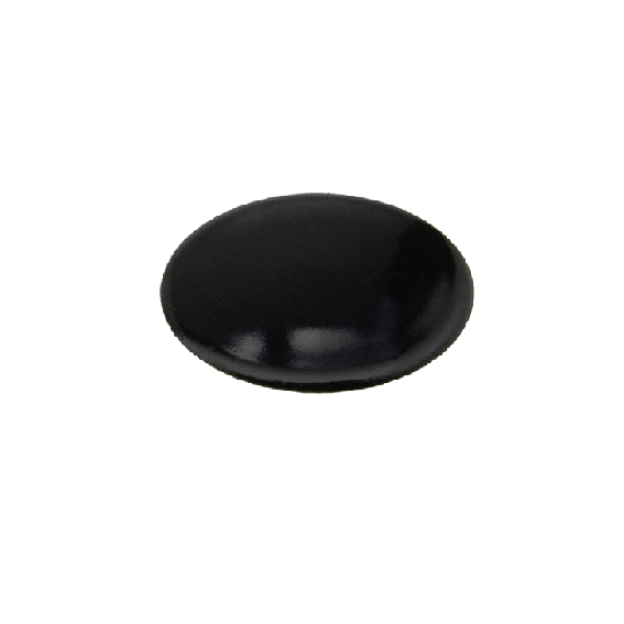 Piattello smaltato nero ausiliario Nardi Lofra Samet Franke 4.2 cm