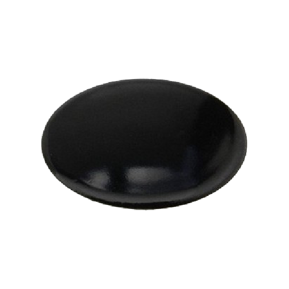 Piattello smaltato nero semi rapido adattabile Smeg Westinghouse 6.2 cm